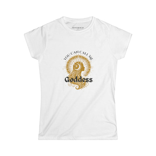 Call Me Goddess - Women's Fitted Tee