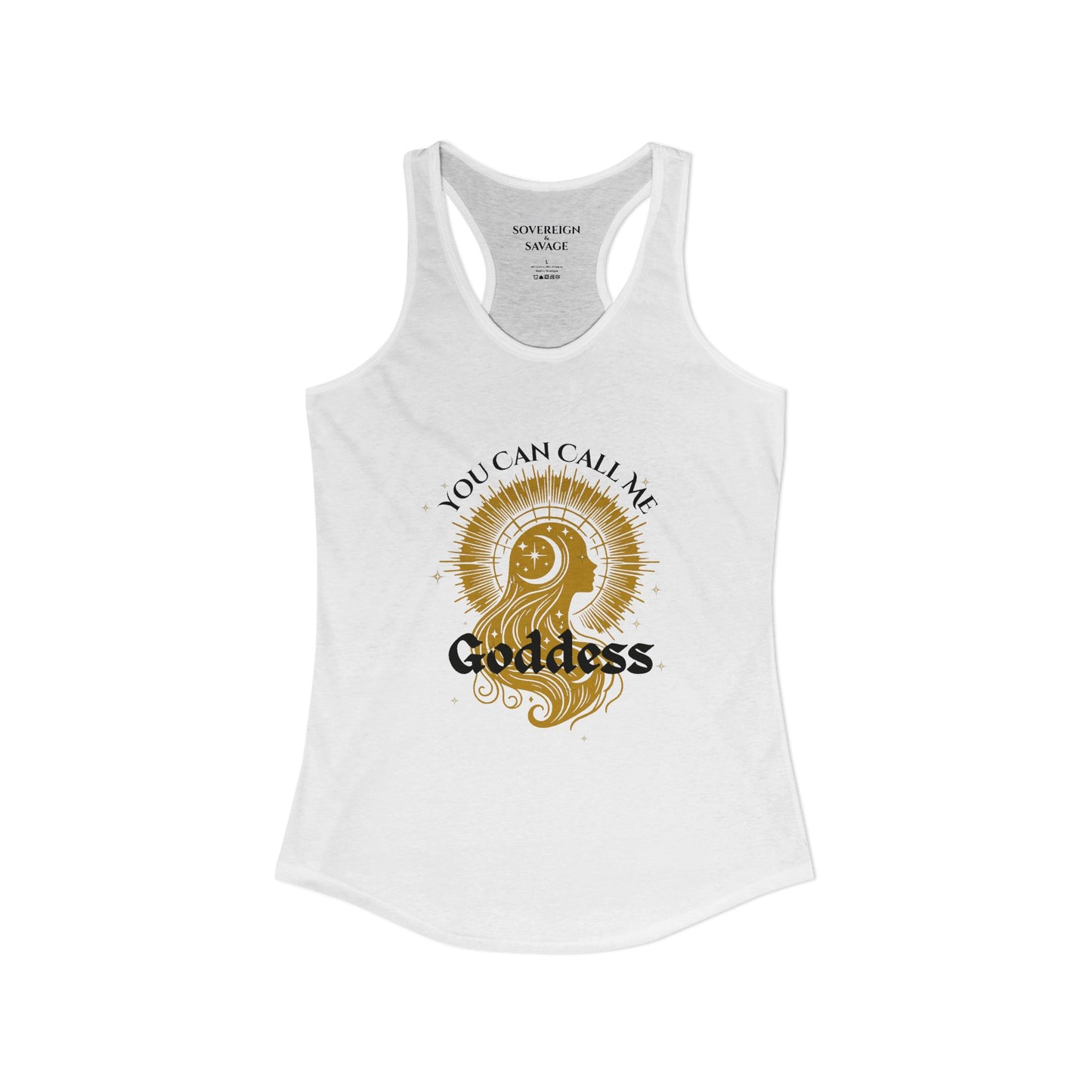 Call Me Goddess - Racerback Tank Top