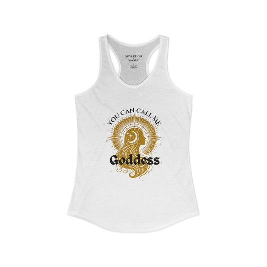 Call Me Goddess - Racerback Tank Top