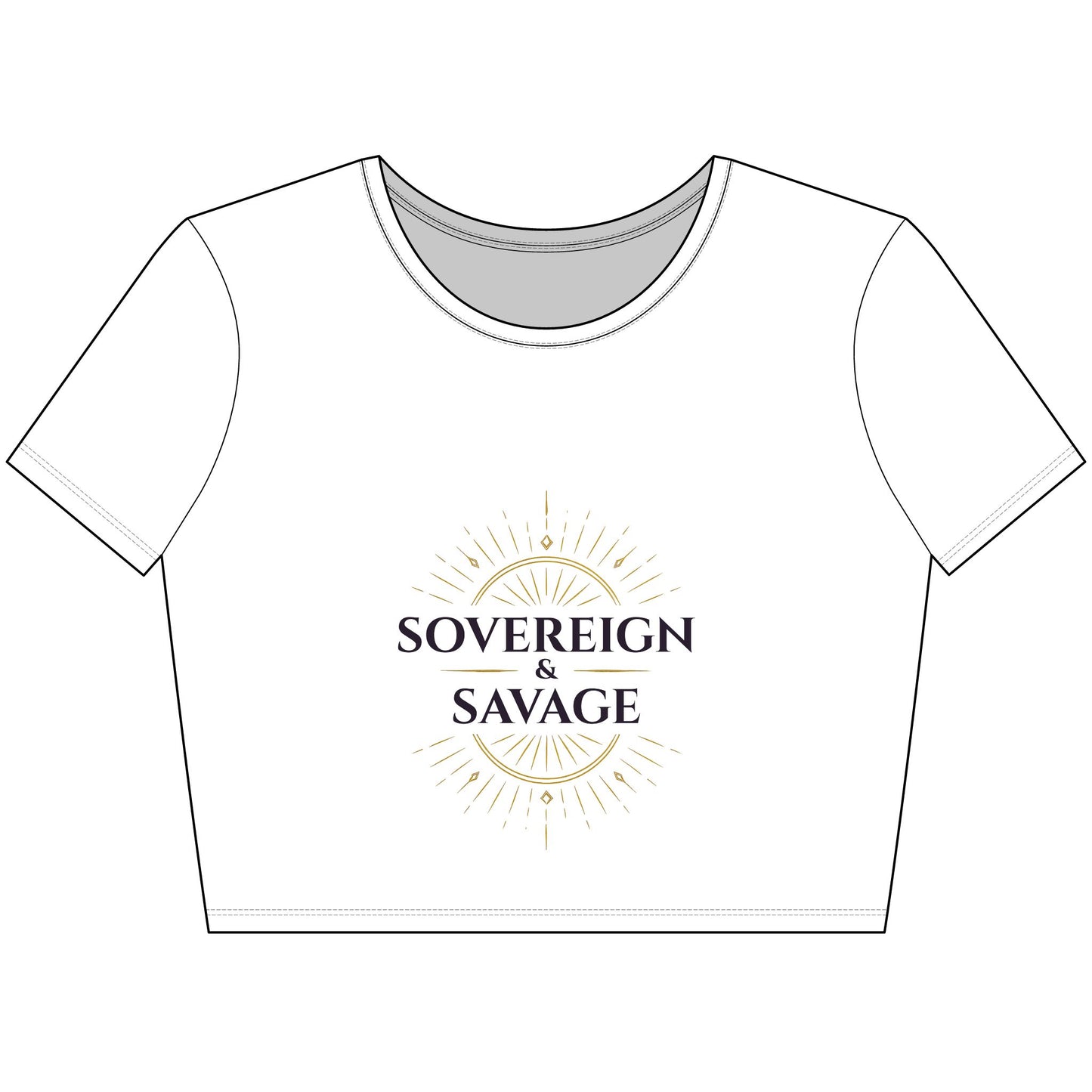 Sovereign & Savage - Women's Crop Tee