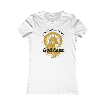 Call Me Goddess - Women's Fitted Tee