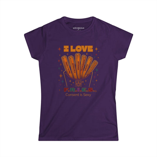 I Love F.R.I.E.S - Women's Fitted Tee