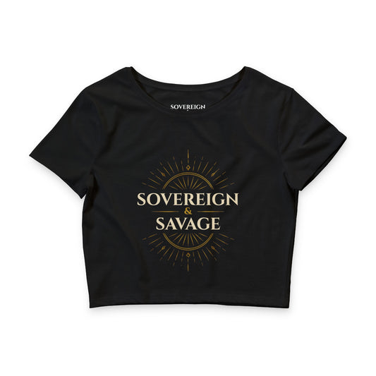 Sovereign & Savage - Women's Crop Tee