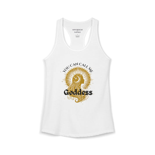 Call Me Goddess - Racerback Tank Top